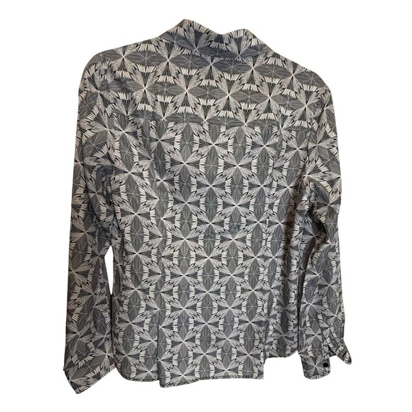 Pendleton Women’s Button-Up Shirt 10 | Black White Lightweight Long Sleeve Class - Picture 2 of 6